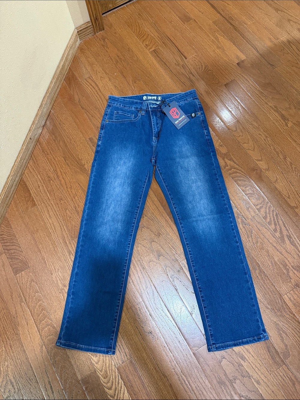 Born Primitive Men's Straight Fit Dark Blue Jeans